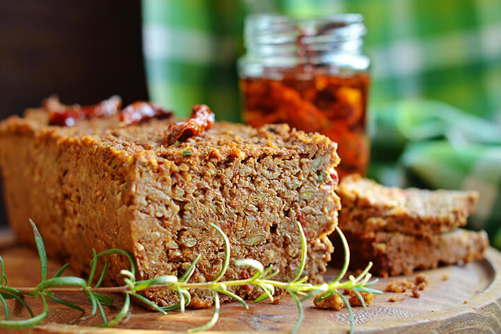 Vegan Christmas recipe: vegetarian meatloaf