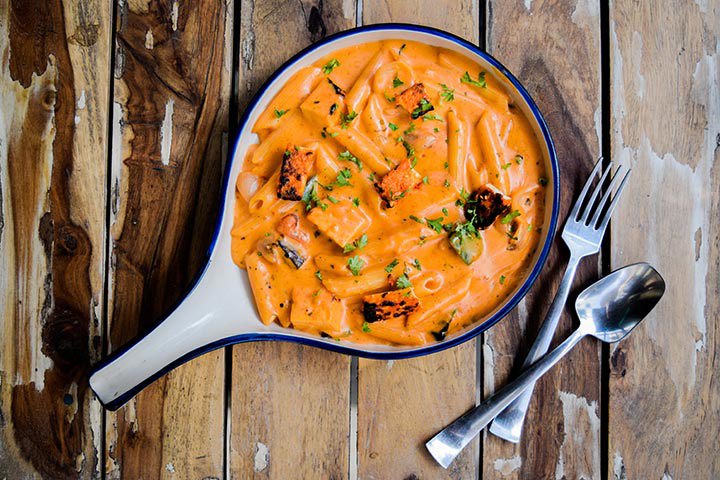 Pasta recipe with a quick and easy‑to‑cook rosé sauce