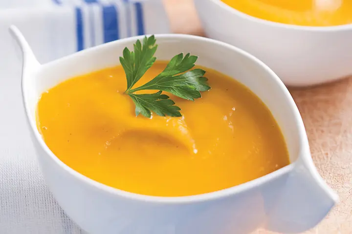 Vegetable soup recipe as a root vegetable velouté